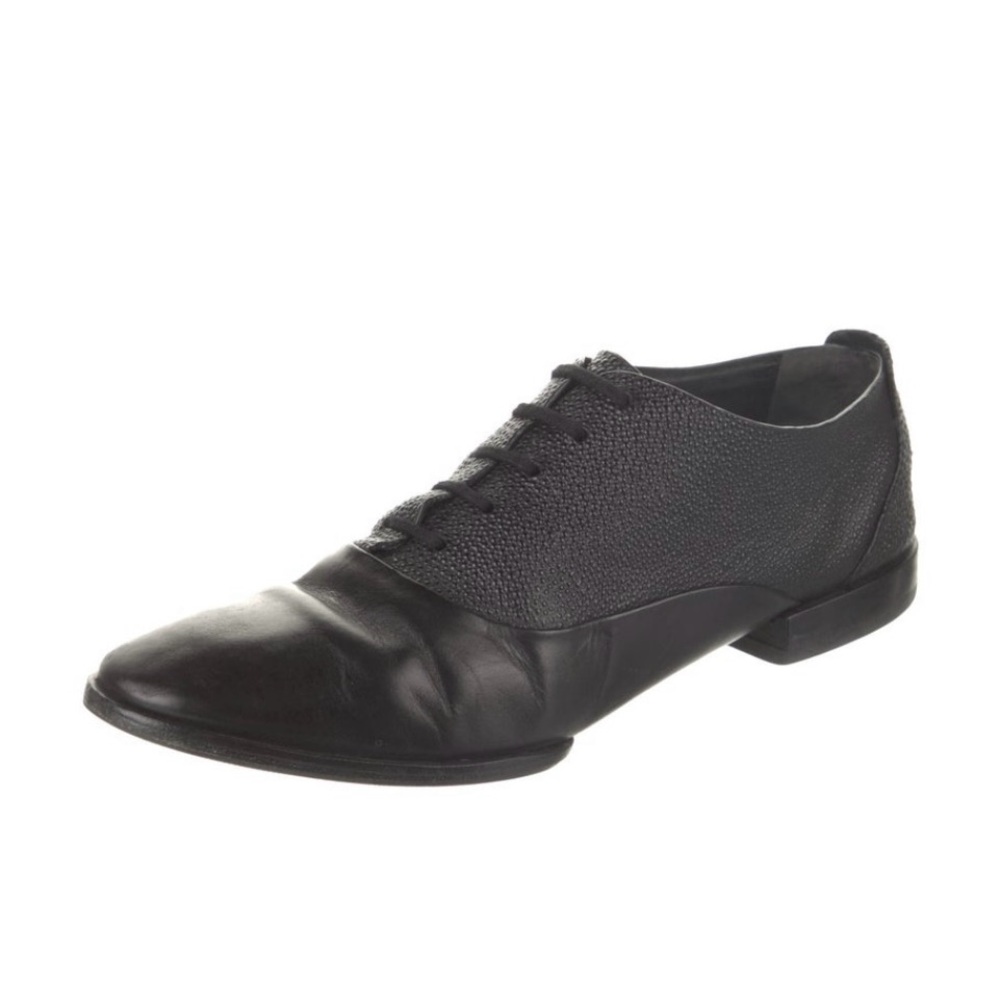 WM Alexander Wang Black Leather Oxfords